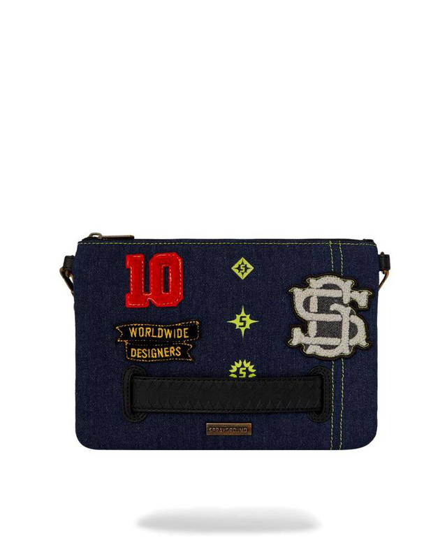 Sprayground evisu style crossover clutch-null