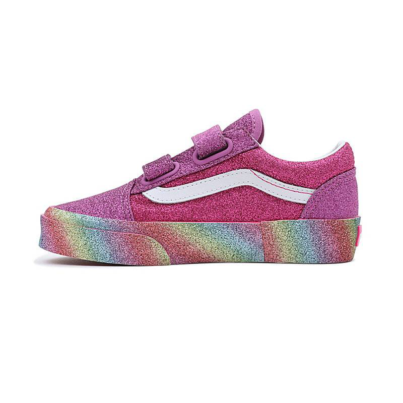Kids glitter rainglow old skool image number null