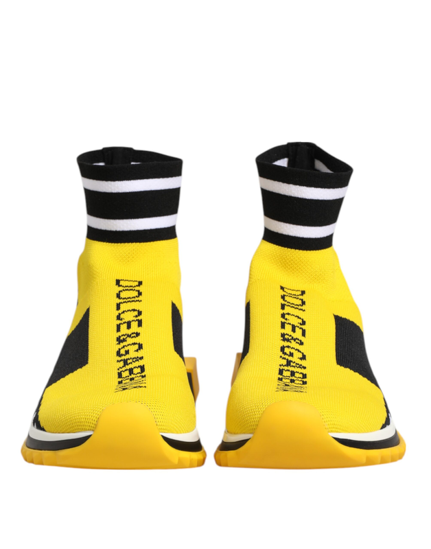 Yellow black sorrento socks sneakers shoes-null
