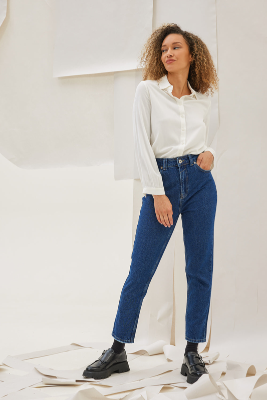 Kambos jeans momfit regular fit cotton-null
