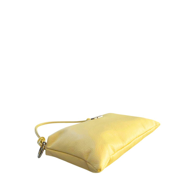 Yellow leather women bag-null