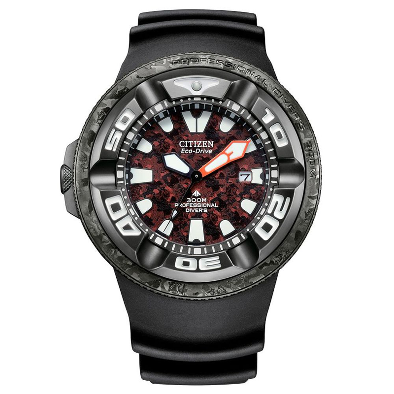 Black rubber sport watch-null