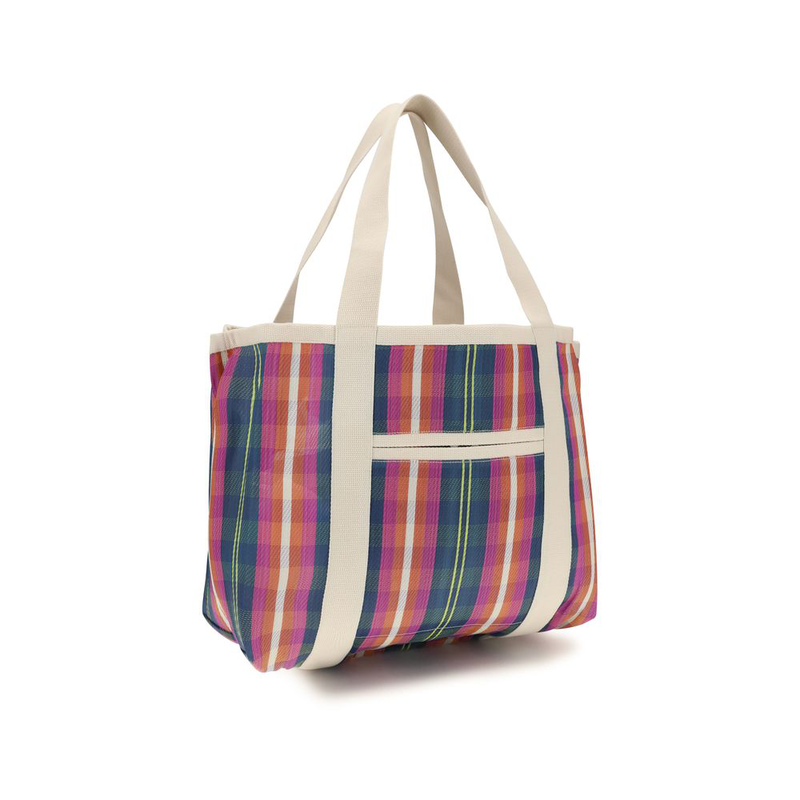 Multicolor nylon shoulder bag-null