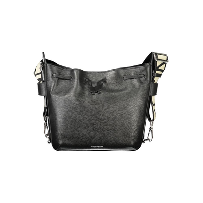 Marrone leather women bag, Black, medium