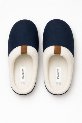 Cotton winter slippers #mis25265, Blue, medium