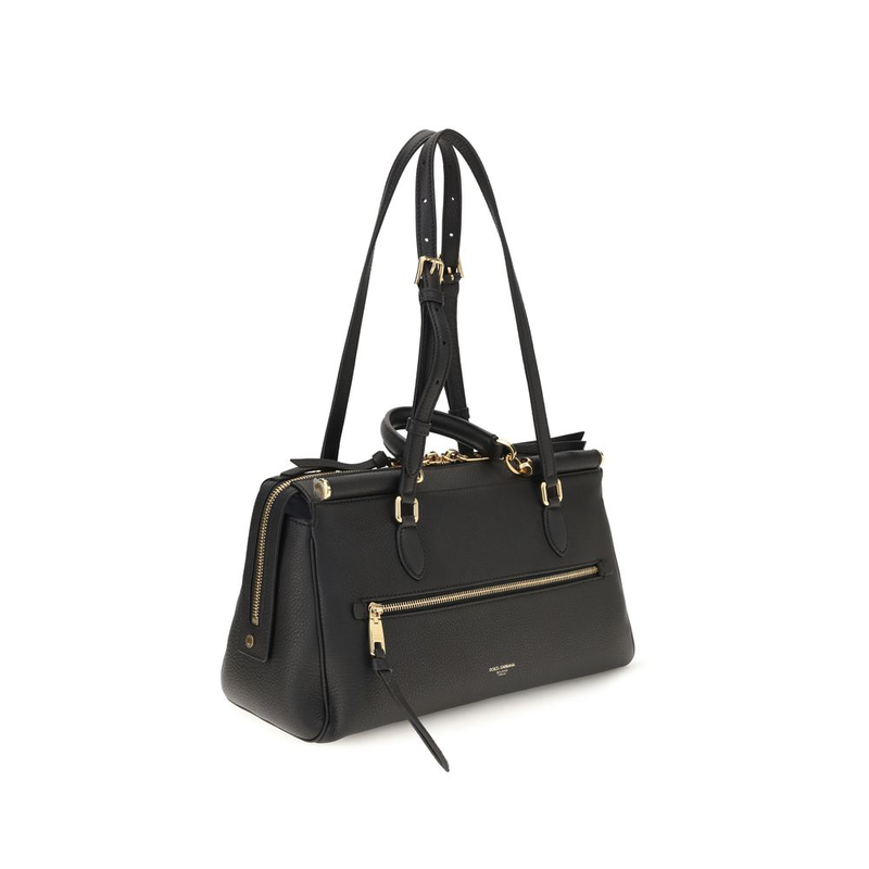 Black calf leather bos taurus shoulder bag-null