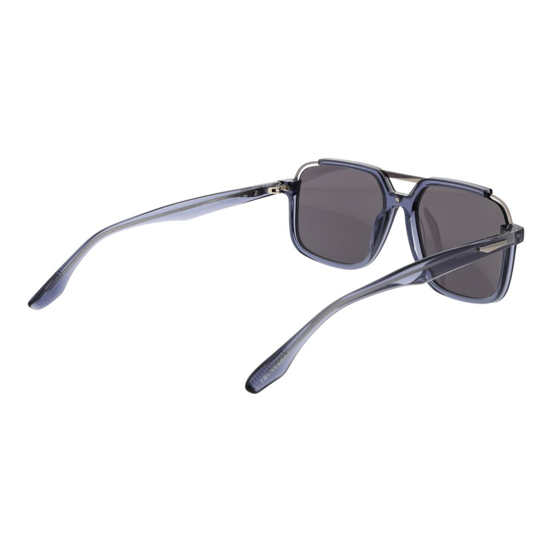 Blue acetate & stainless steel sunglasses-null