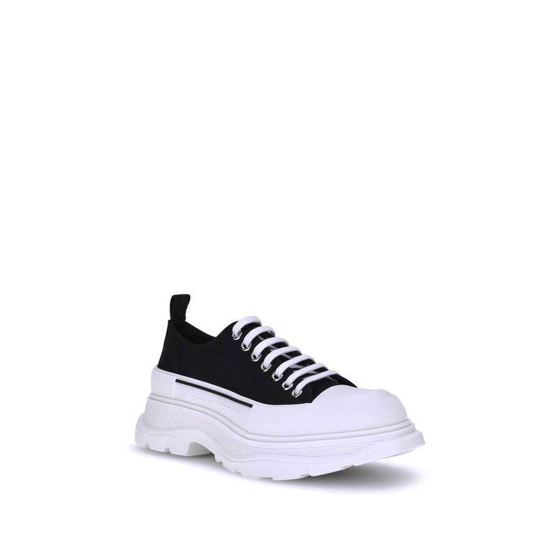 Black canvas chunky sneakers-null