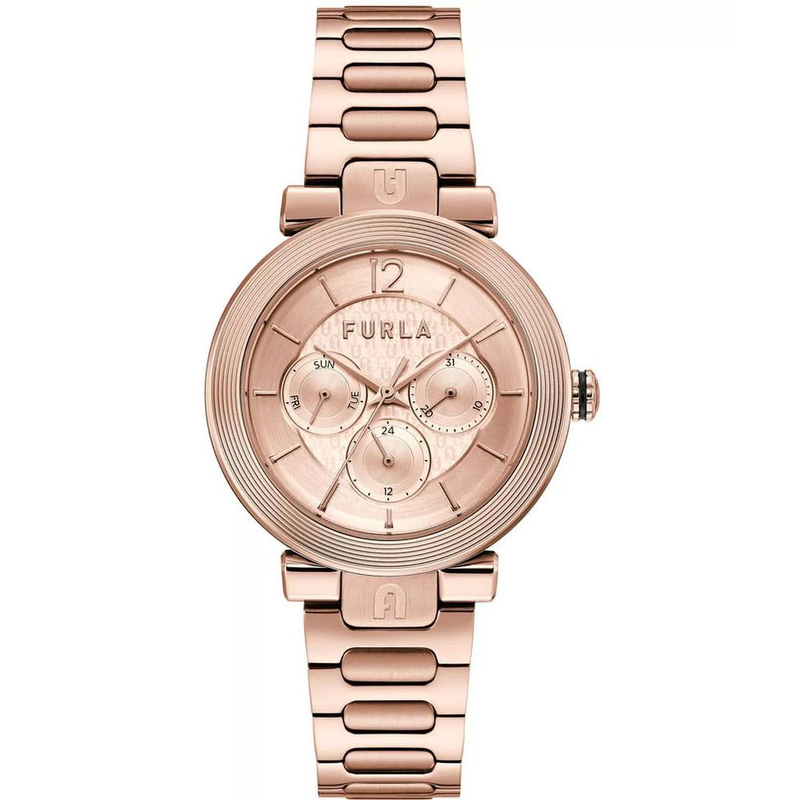 Multicolor stainless steel dress watch-null