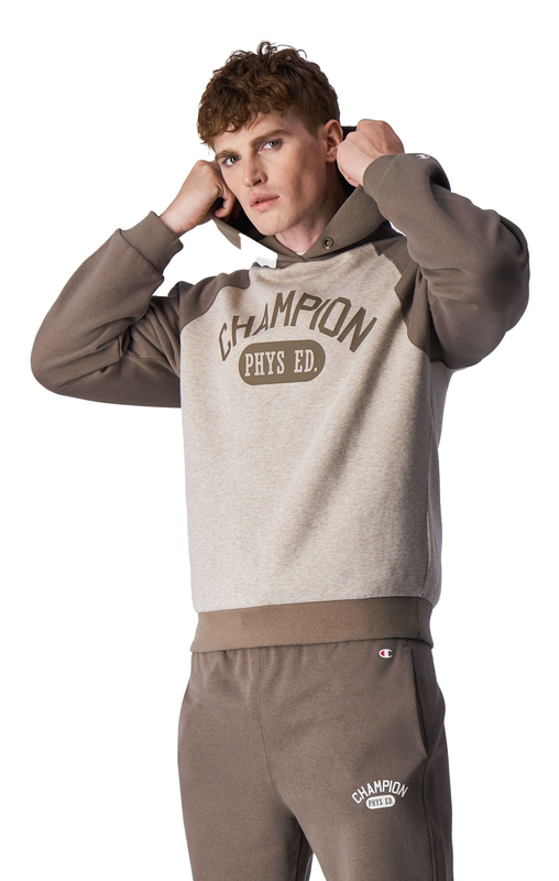 Champion men hooded sweatshirt (219169)-brown-null