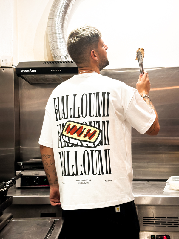 Halloumi oversized t-shirt white image number null