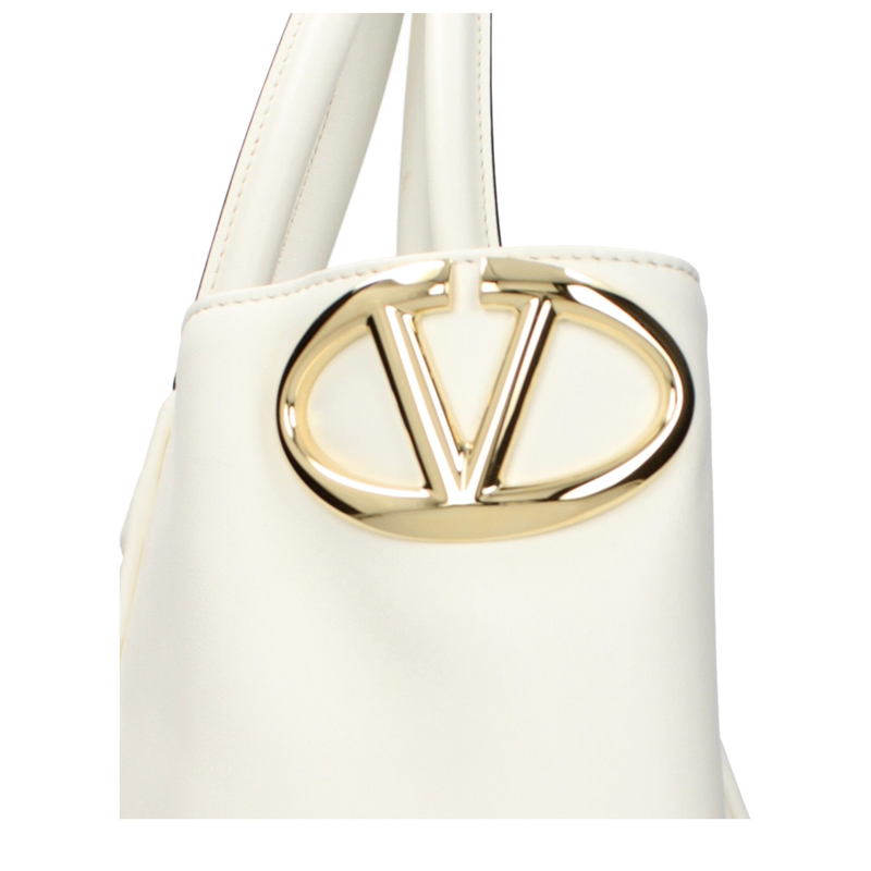 Beige leather handbag-null
