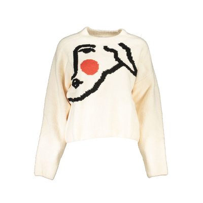 Bianco acrylic women's sweater, White, medium