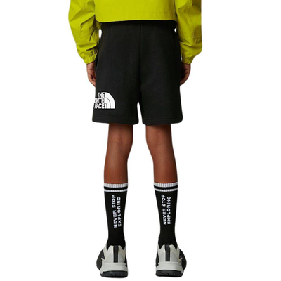 Boys regular cotton shorts, Black, medium