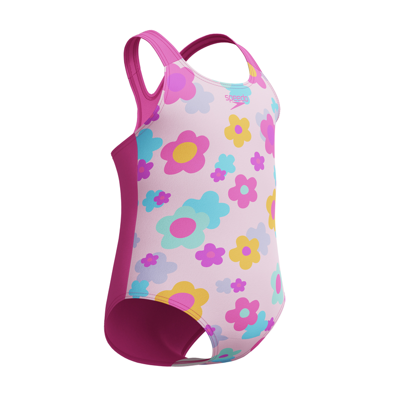 Speedo infant girl's print racerback 1pc-null