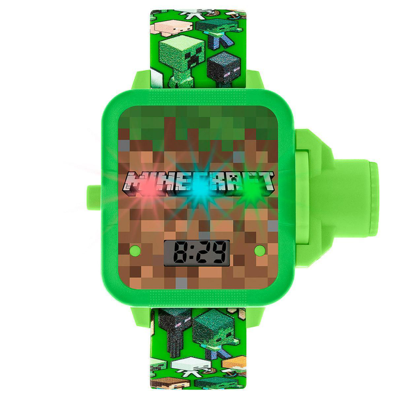 Minecraft green strap projection watch-null