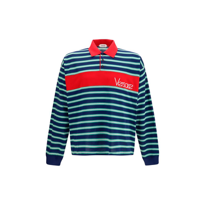 Multicolor cotton polo shirt, Multicolor, medium