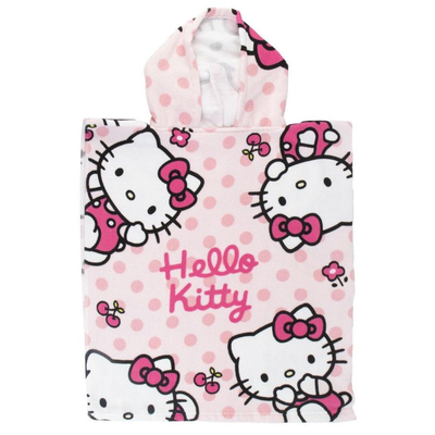 Hello kitty polyester poncho 2200010391, Pink/white, medium
