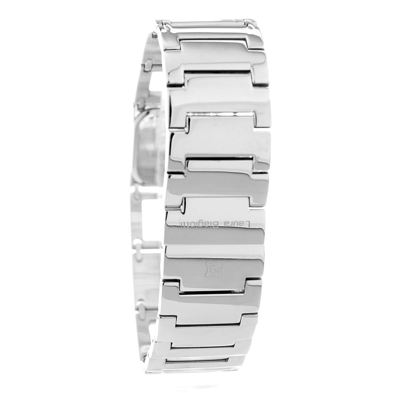 Silver stainless steel bracelet watch-null