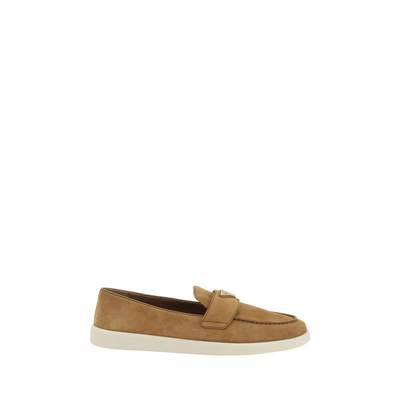 Brown calf leather bos taurus slip-on loafers, Brown, medium