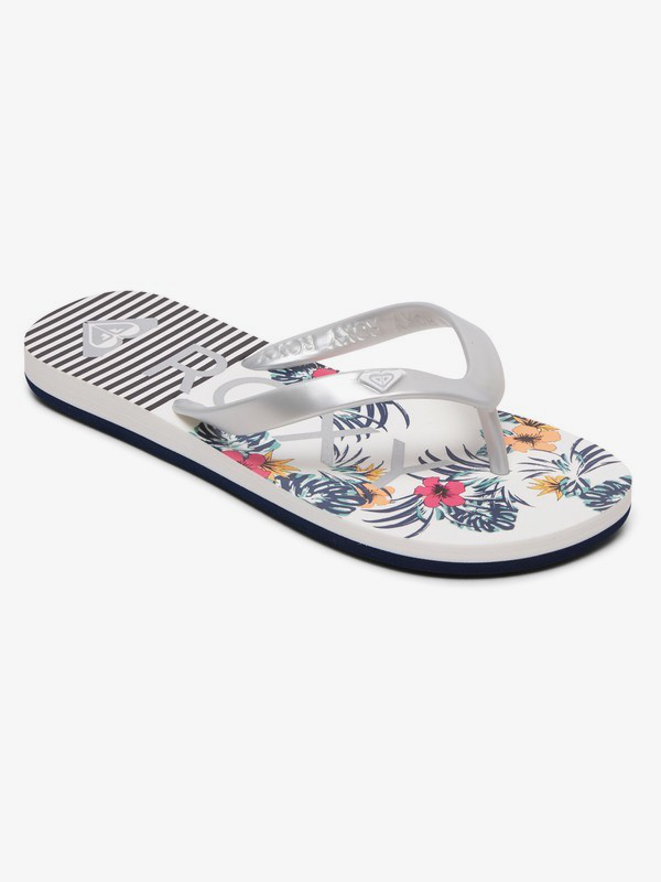 Roxy kids girls tahiti flip flops image number null