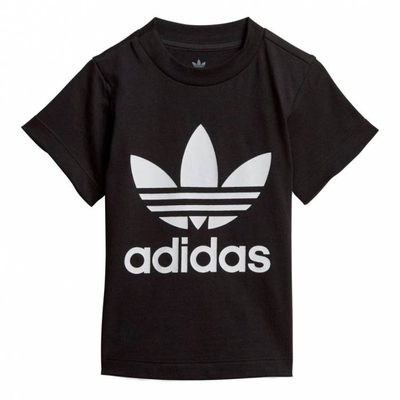 Adidas infant trefoil tee, Black / White, medium