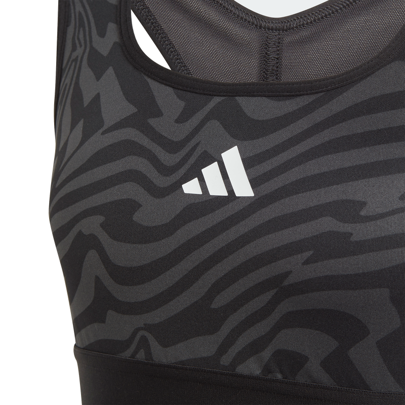 Product image: Adidas kids aeroready powerreact print padded sports bra (i-null