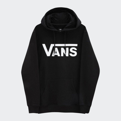 Classic  pullover hoodie, Black, medium