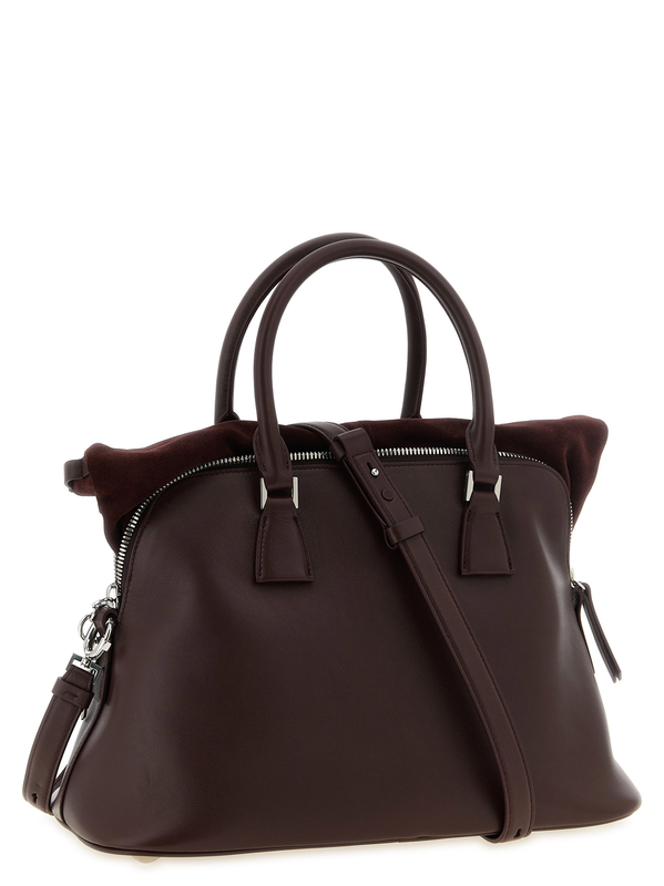 Bordeaux calfskin shoulder bag-null