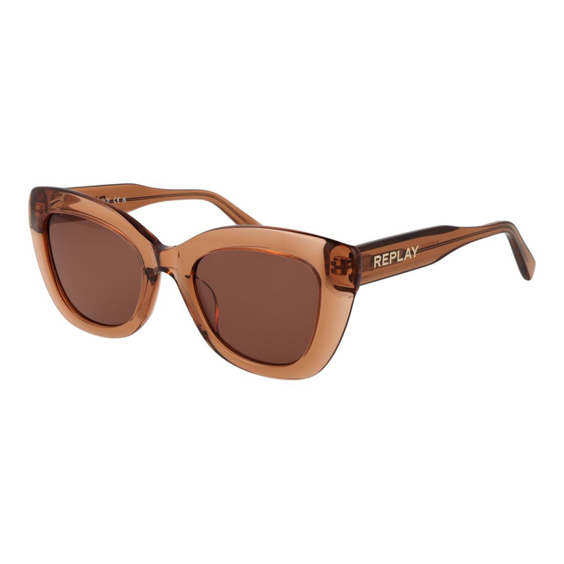 Beige plastic sunglasses-null