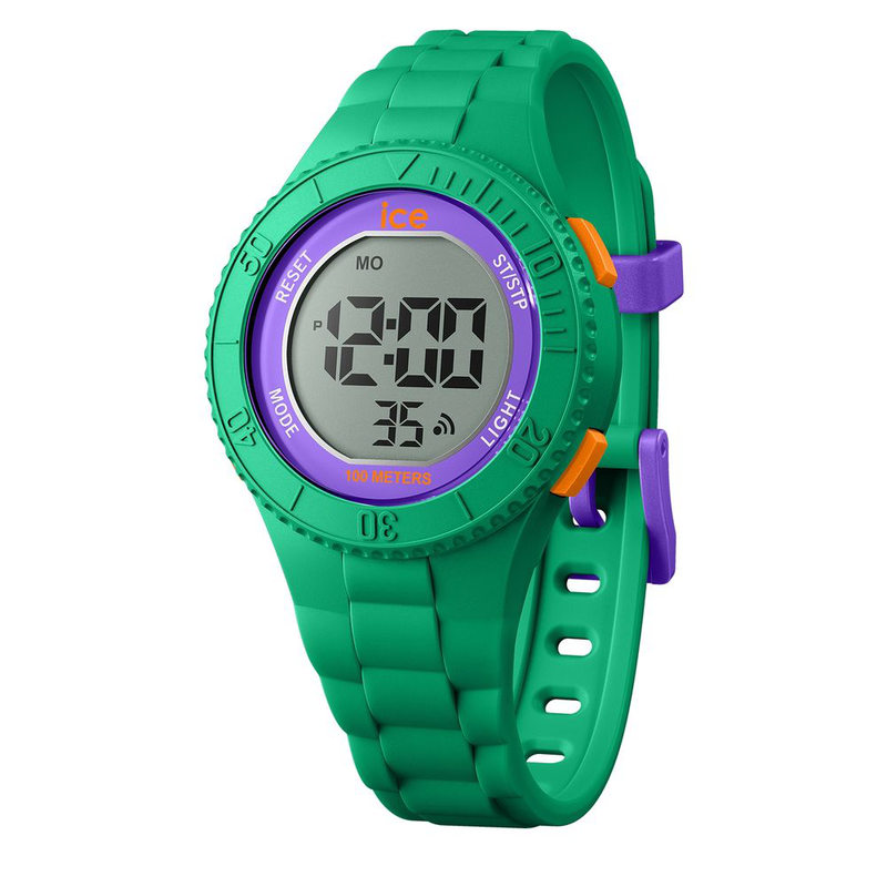 Bicolor synthetic digital watch-null