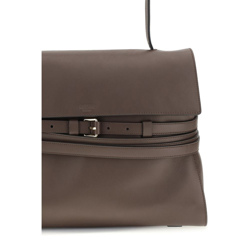 Brown calf leather bos taurus handbag-null