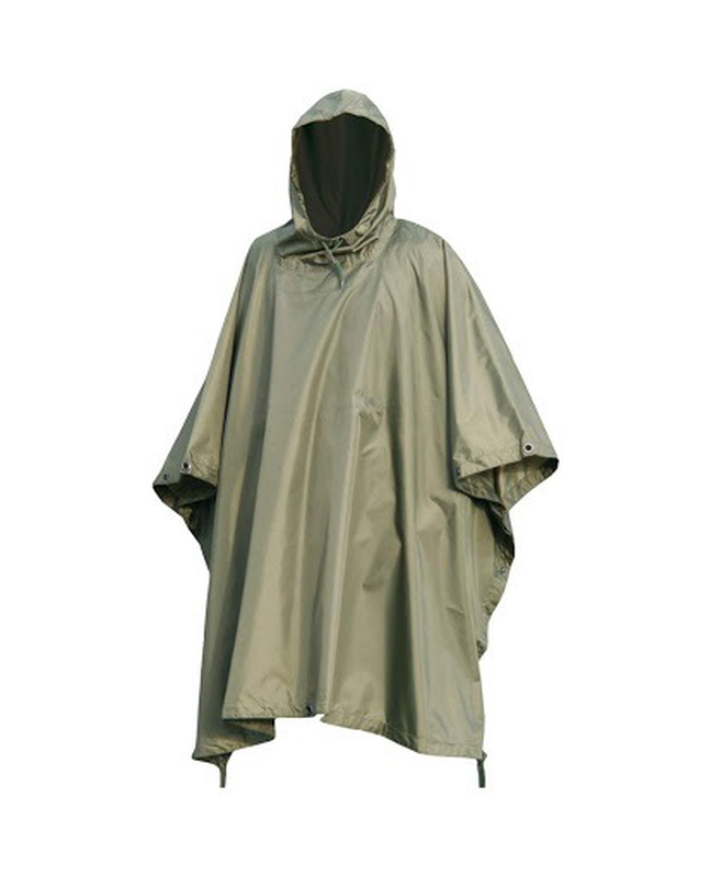 Mil tec ripstop wet weather poncho black-null