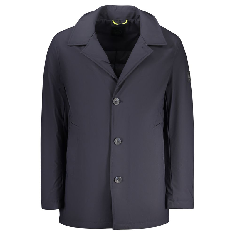 Blue polyester men's jacket-null