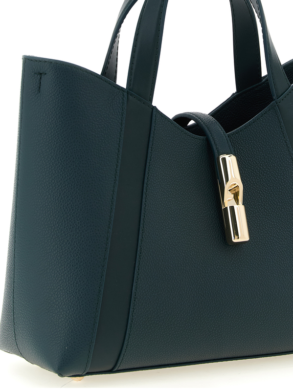 Bicolor calfskin tote bag-null