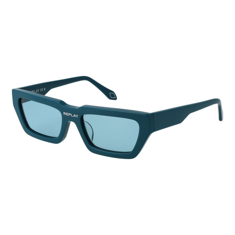 Turquoise plastic sunglasses-null