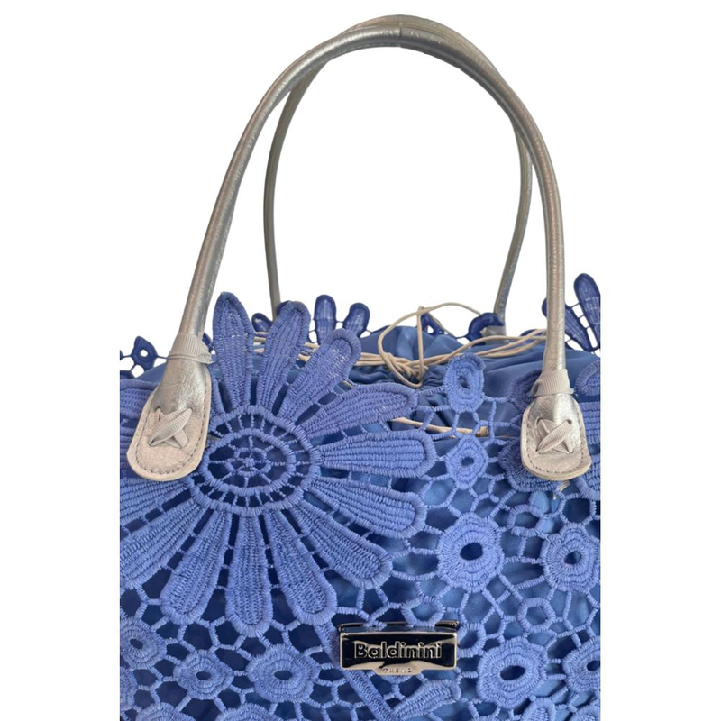 Blue pu women handbag-null