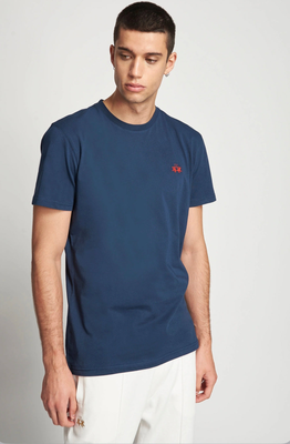 La martina man basic t-shirt jersey ccmr04, Blue, medium