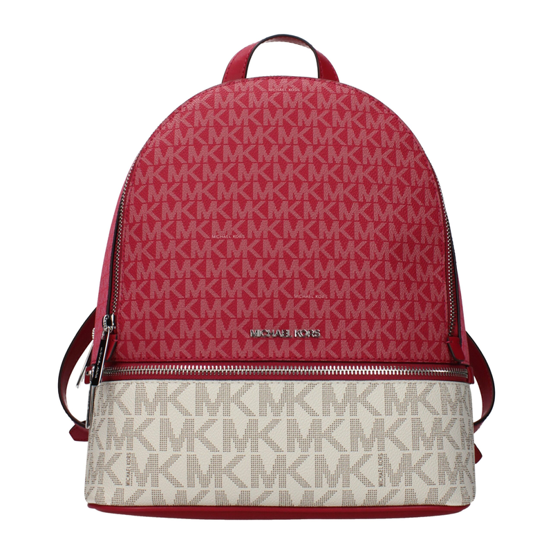 Beige fabric backpack-null