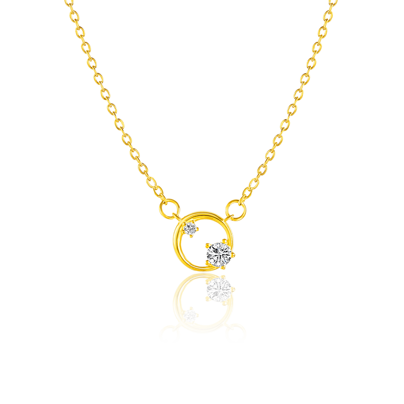 Karma gold necklace, , medium image number null