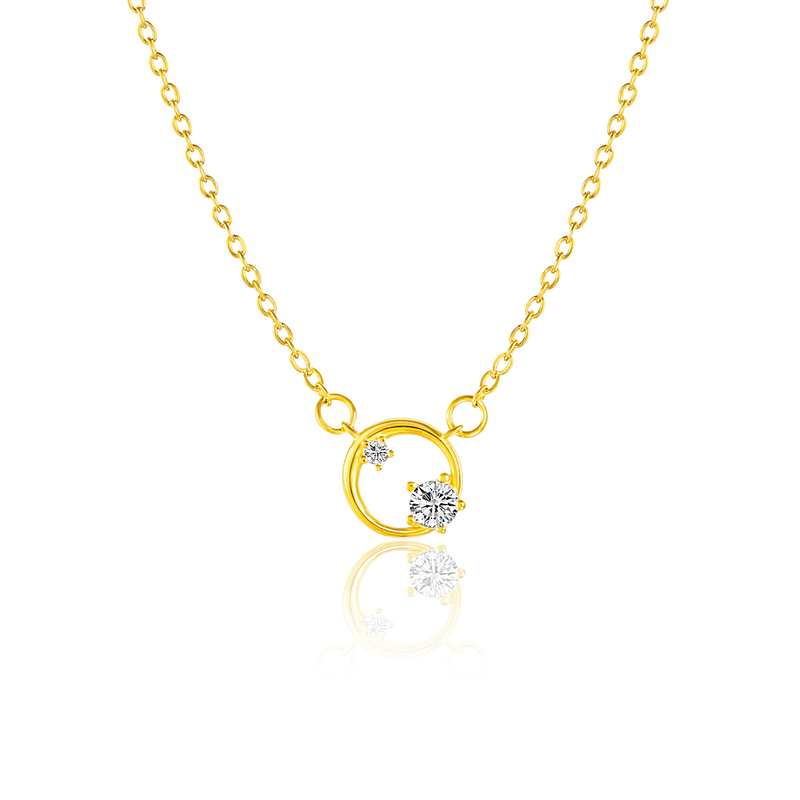 Karma gold necklace image number null