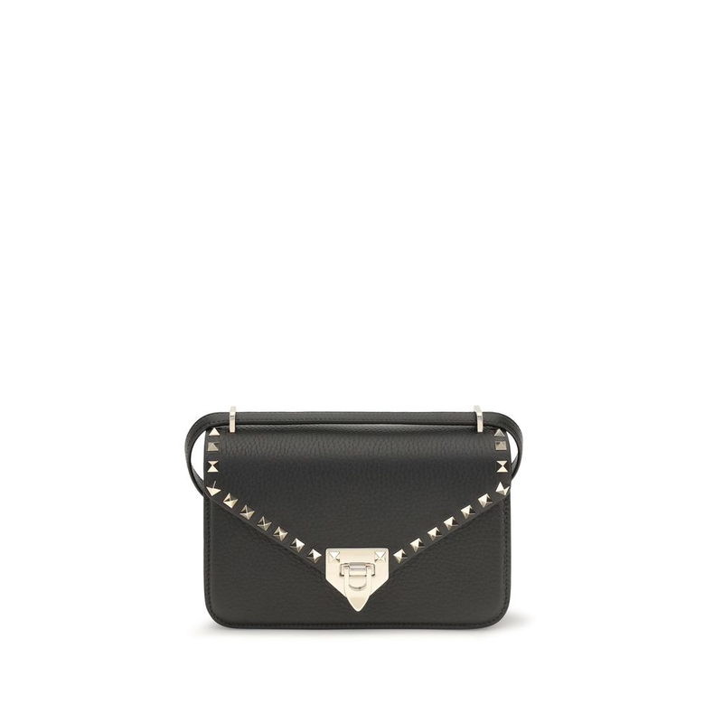 Black calf leather bos taurus shoulder bag-null