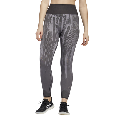 Adidas women believe this primeknit tights (ft2691), Black/black, medium
