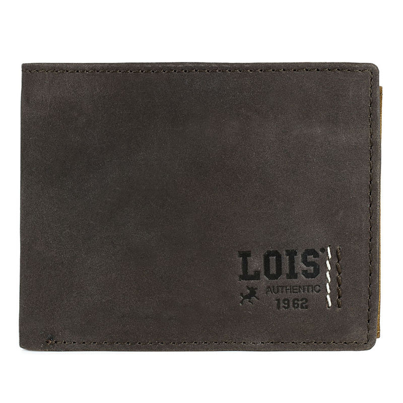 Product image: Πορτοφόλι ανδρικό δερμάτινο lois 202812-02 καφέ-null