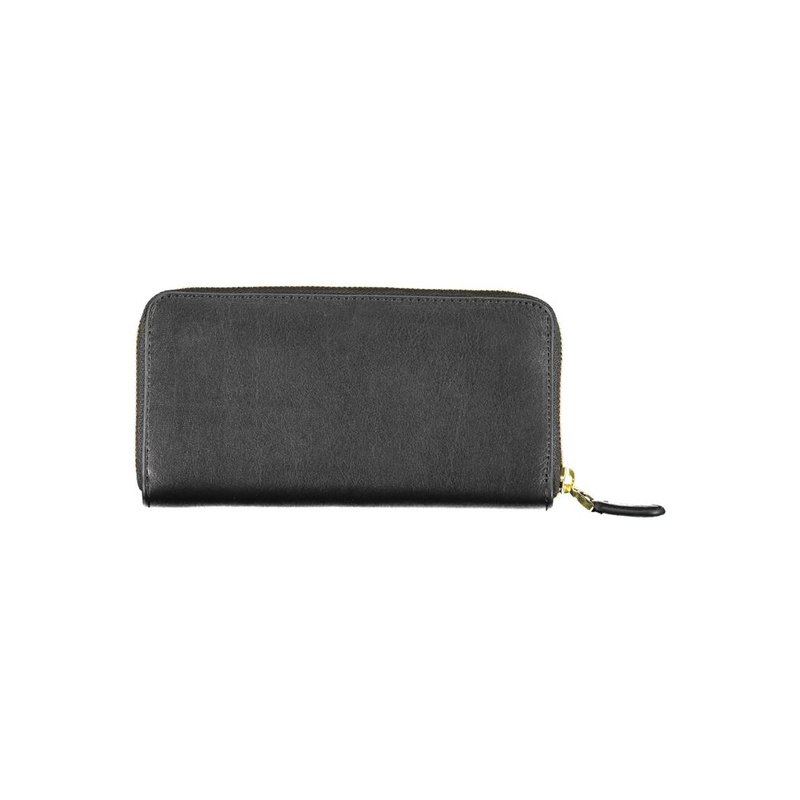 Black leather women wallet-null