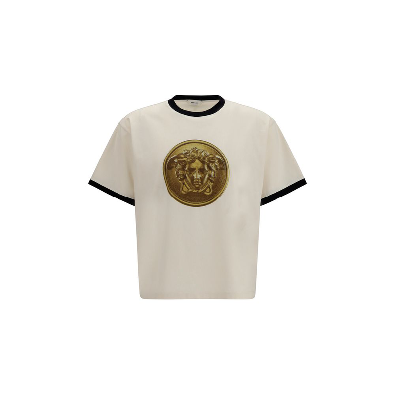 Beige cotton t-shirt-null