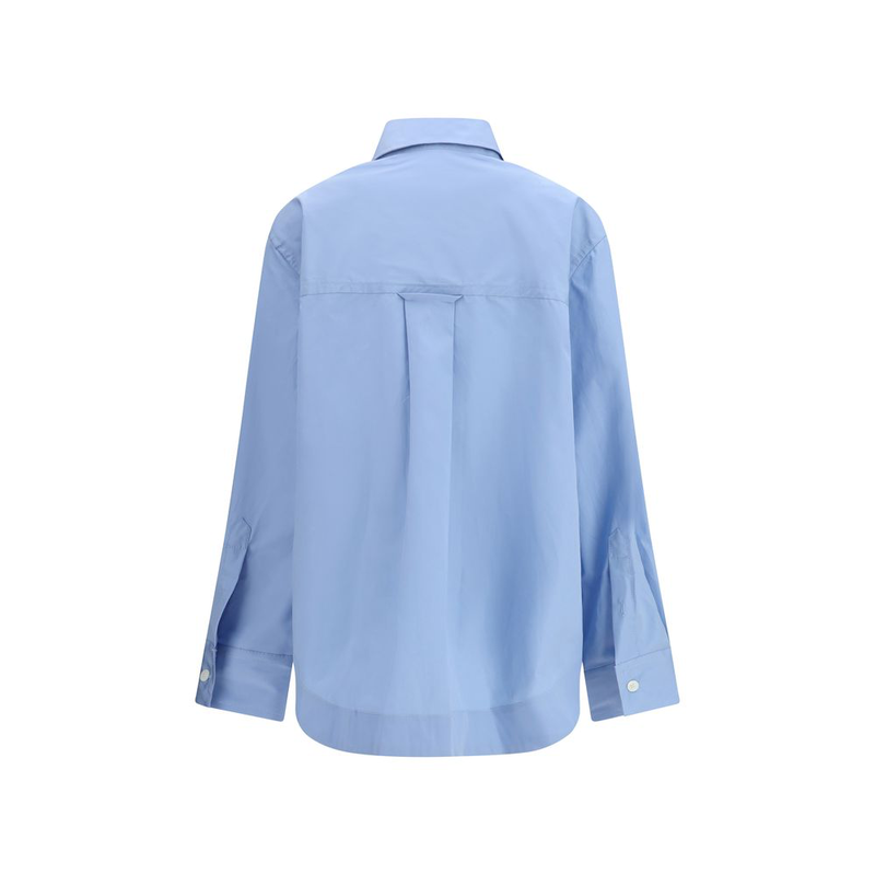 Blue cotton dress shirt-null