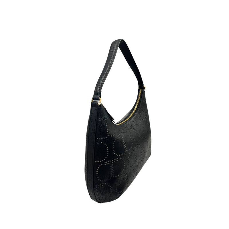 Black pu women handbag-null