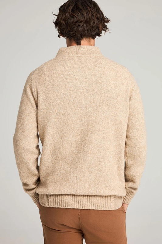 Knitted top half zip - funky buddha-null
