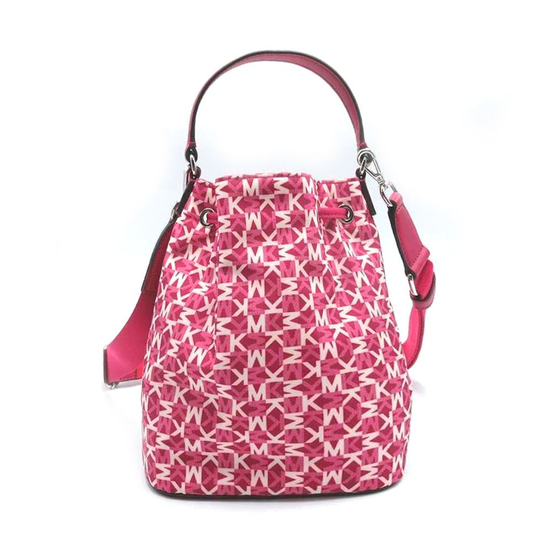 Multicolor nylon backet bag-null
